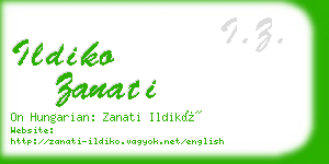 ildiko zanati business card